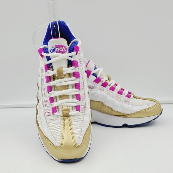 Nike Air Max 95 LE GS Peanut Butter Jelly Sneakers 310830-120 Youth 6.5Y - Picture 1 of 7